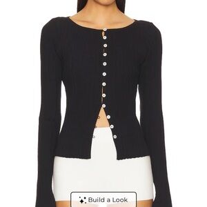 Free People Tilly Cardigan in Black XS